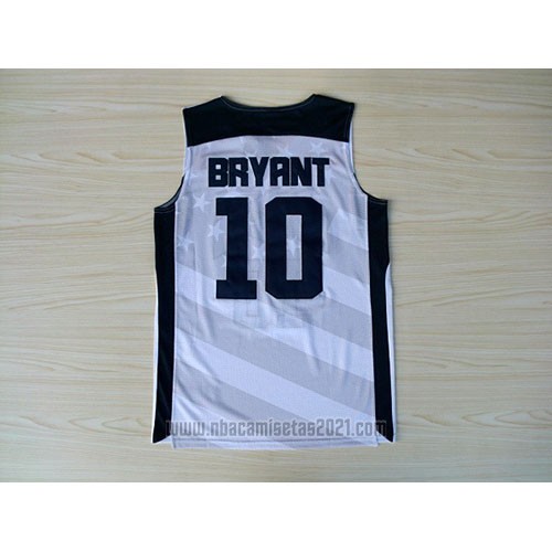Camiseta USA 2012 Kobe Bryant #10 Blanco